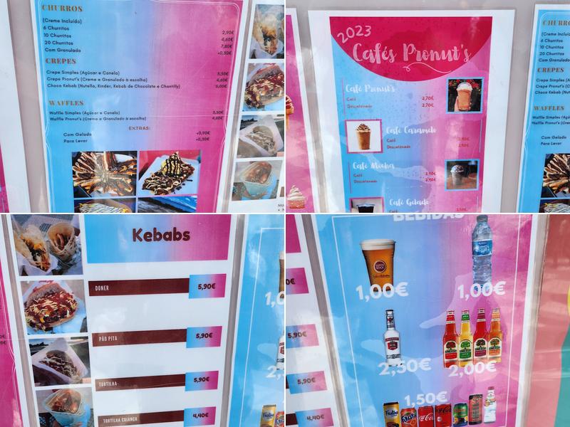 Pronut's & Kebabs Menu