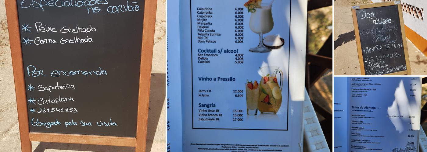 Dom Petisco Menu