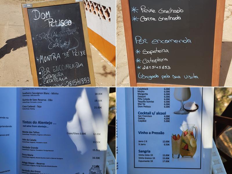 Dom Petisco Menu