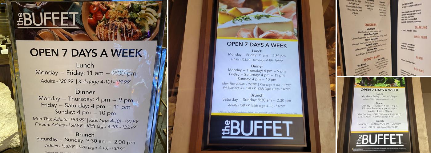 The Buffet Menu