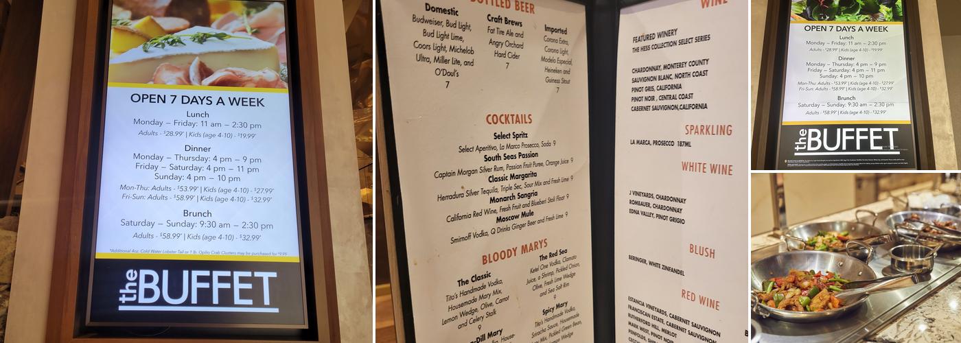 The Buffet Menu