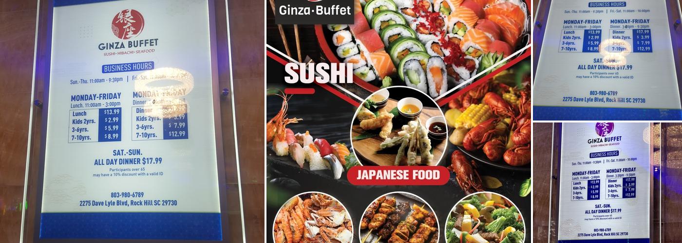 Ginza Buffet of Rock Hill Menu