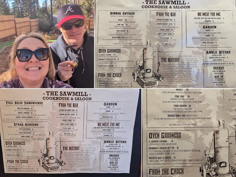 The Sawmill Menu