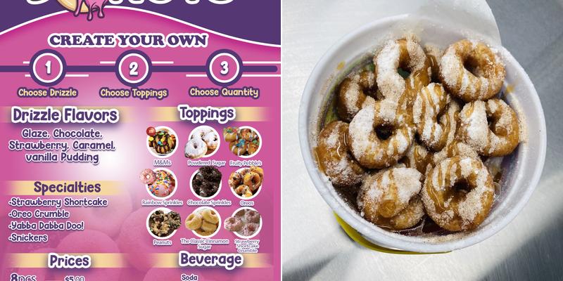 Nisha’s Mini Donuts Menu