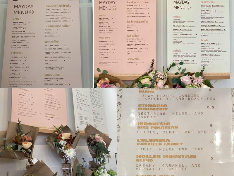 Mayday Coffee & Shop Menu