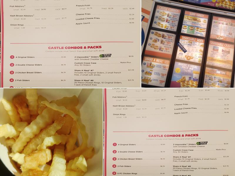 White Castle Menu