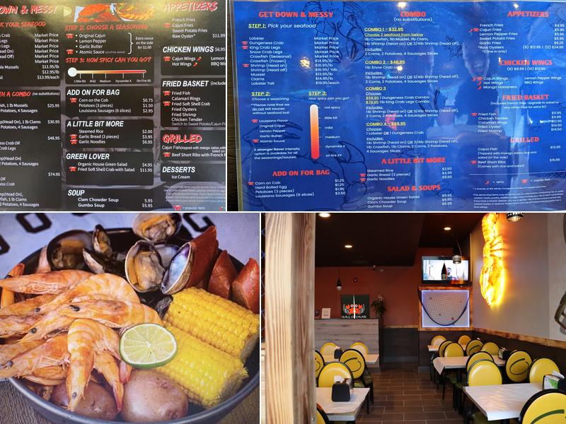 Bag O'Crab Menu