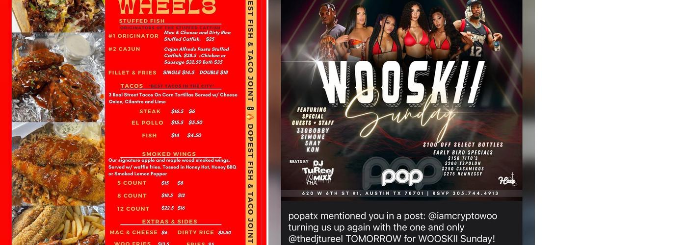 Sipps On Wheels Menu