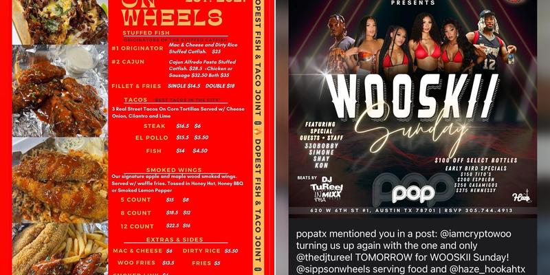 Sipps On Wheels Menu