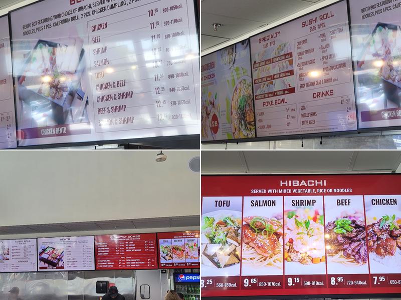 Quickway Japanese Hibachi Menu