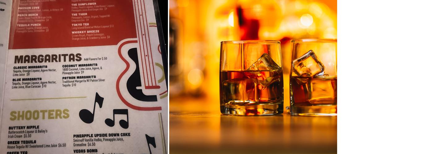 The R&B Cocktail Lounge Menu