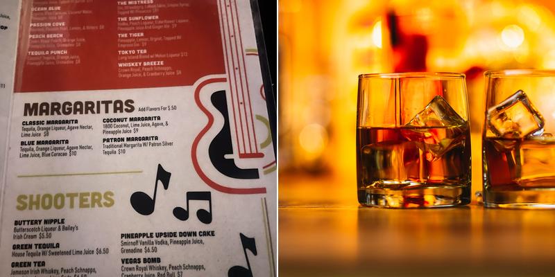 The R&B Cocktail Lounge Menu