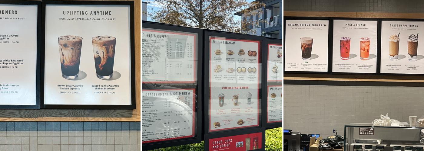 Starbucks Menu