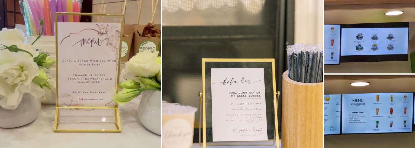 Mr. Green Bubble Menu