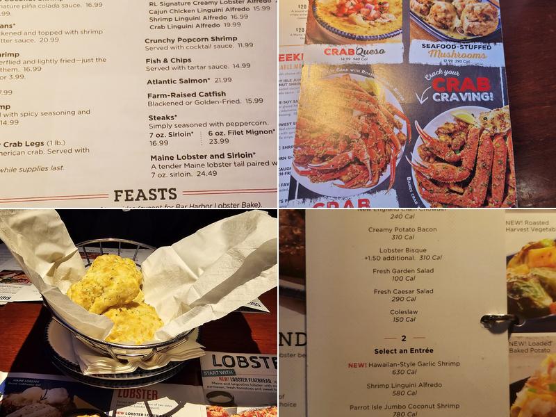 Red Lobster Menu