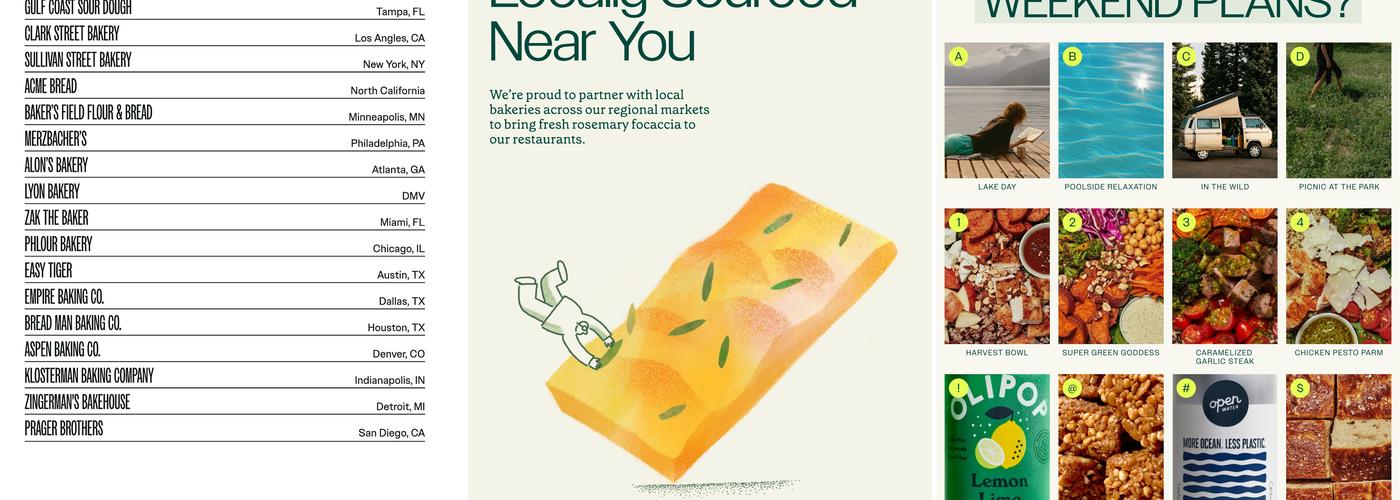 sweetgreen Menu