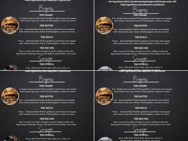 Big DawgsBessemer Menu