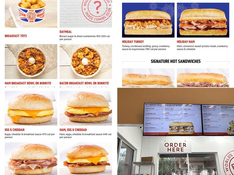 Earl of sandwich boca raton Menu