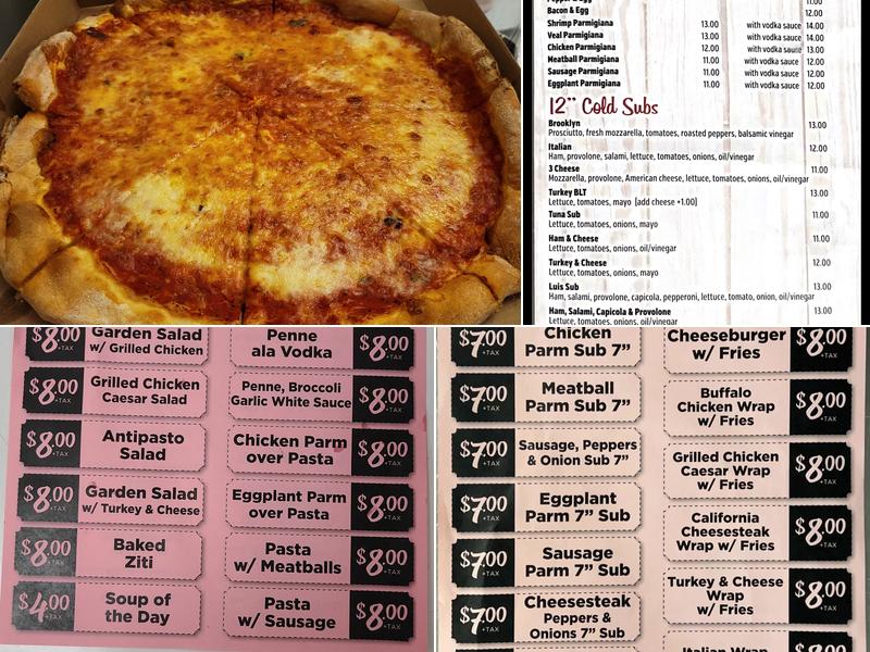 Princess Maria's 2 Pizza & Restaurant Menu