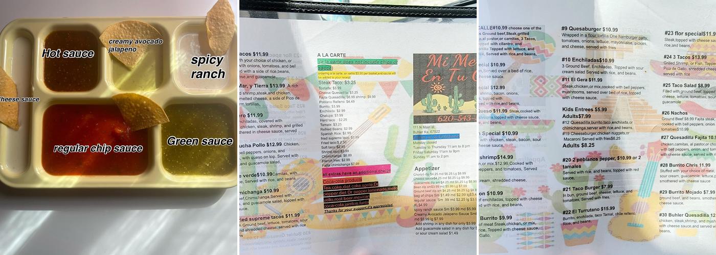 N/A Menu