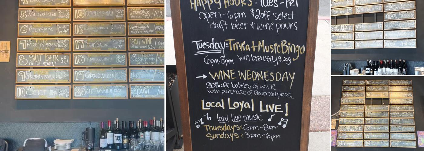 Dynamite Beer Co. Menu