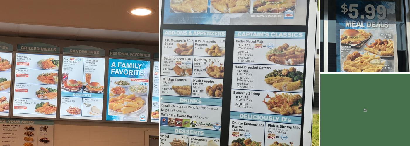 Captain D's Menu