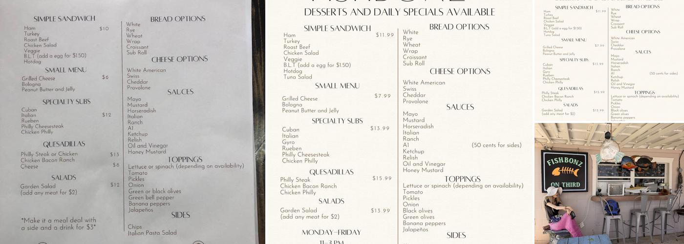 FishBonz on Third Menu
