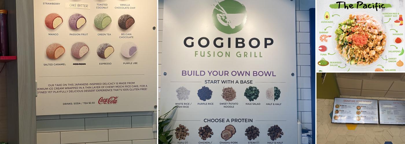Gogibop Fusion Grill Menu