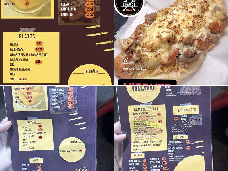 CHAMOS Grill Menu