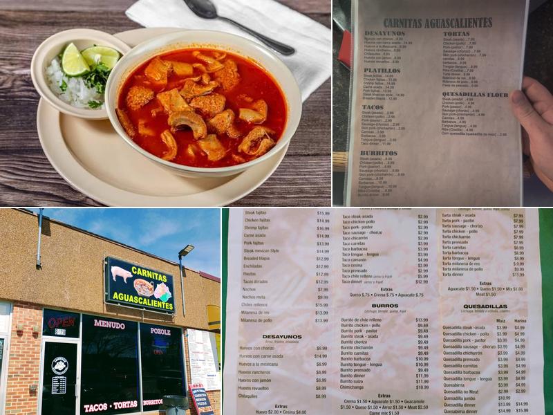Carnitas Aguascalientes Menu