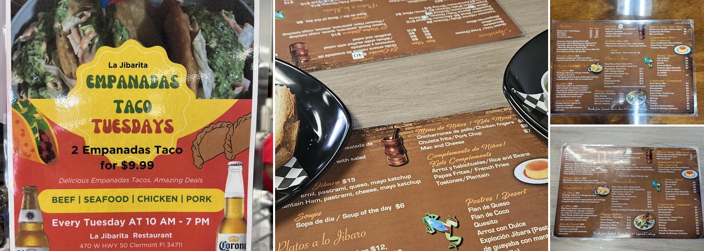 La Jibarita De Puerto Rico Menu