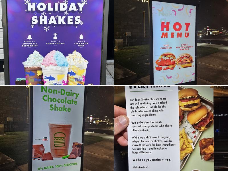 Shake Shack Interquest Menu