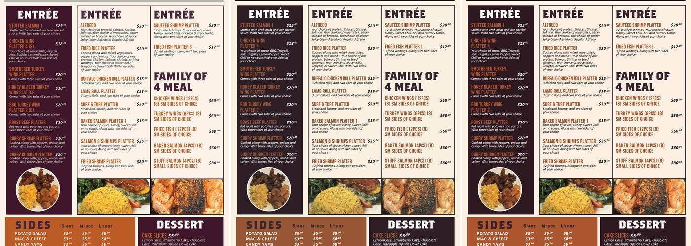 Halima Madey Kitchen Menu