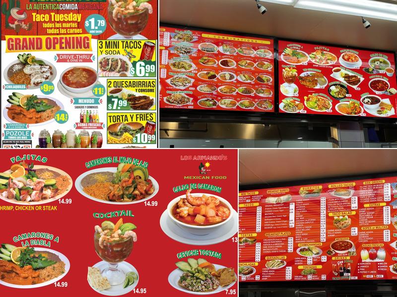 Los Armando's Mexican Food Menu