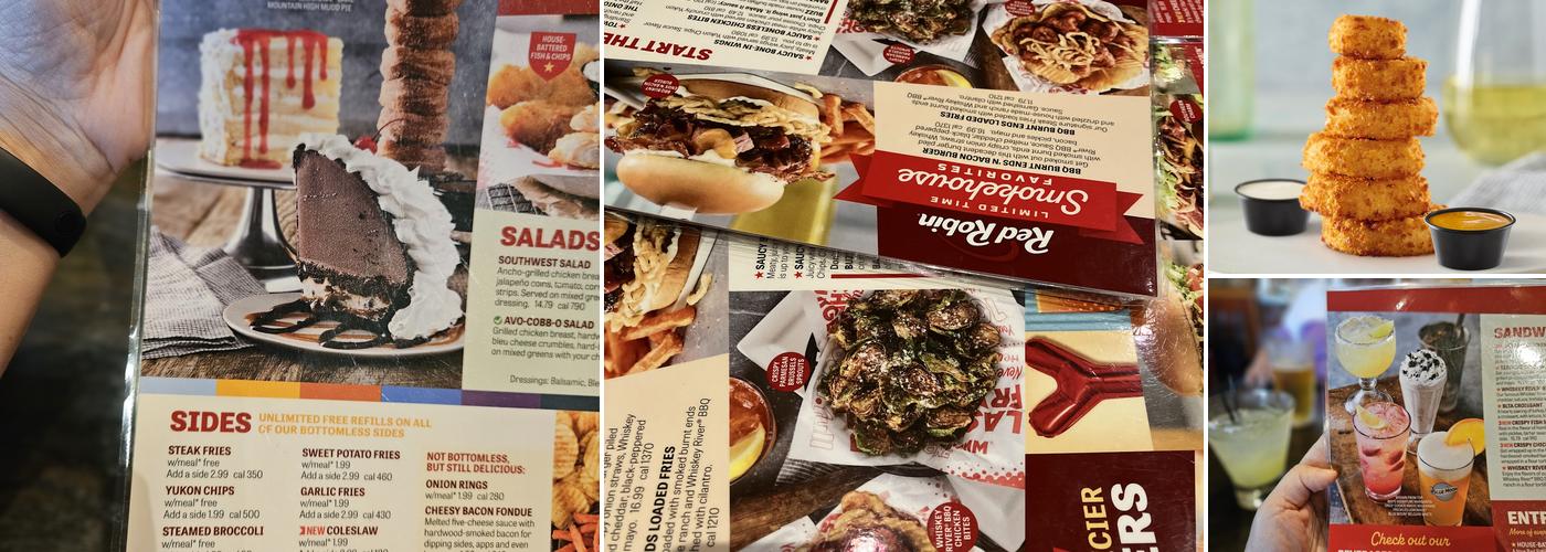Red Robin Gourmet Burgers and Brews Menu