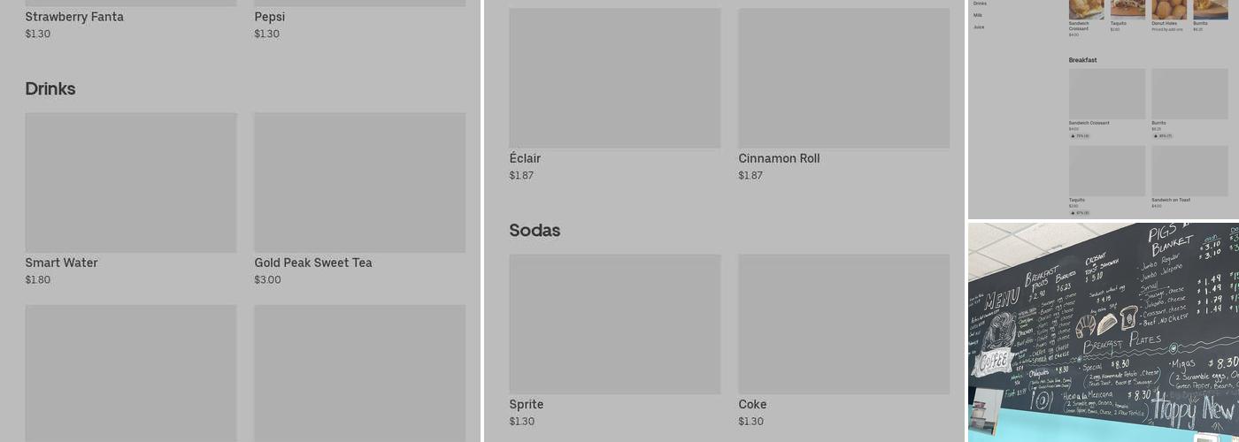 Royal Cavalier Donuts Menu