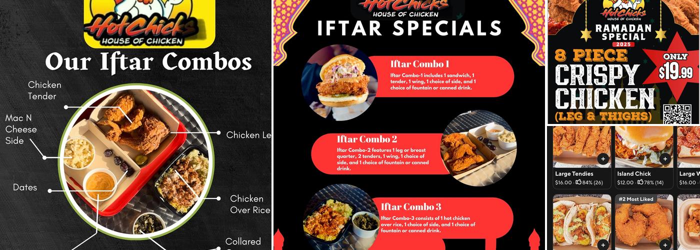 Cluckin Hot Chicks Menu