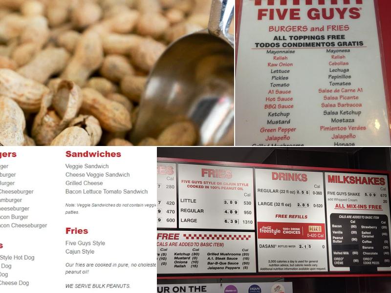 Five Guys Menu