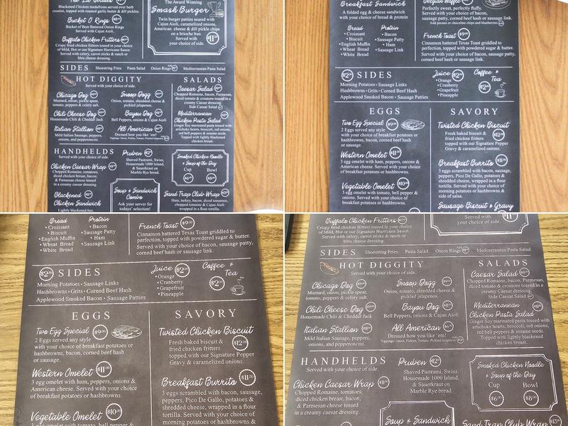 SandTrap Bar & Grille Menu