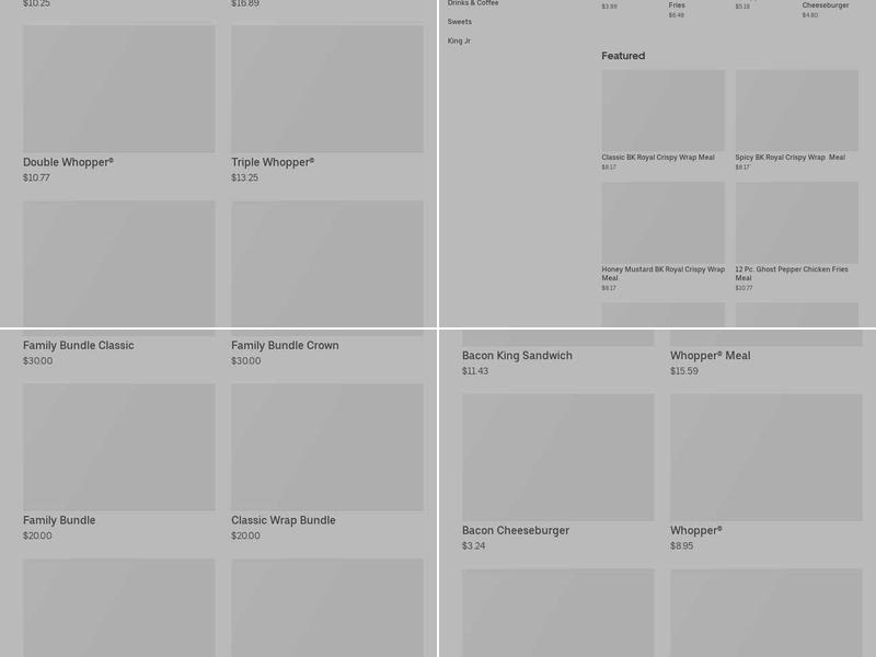 Burger King Menu