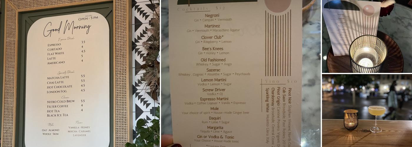 Hello Darling Menu