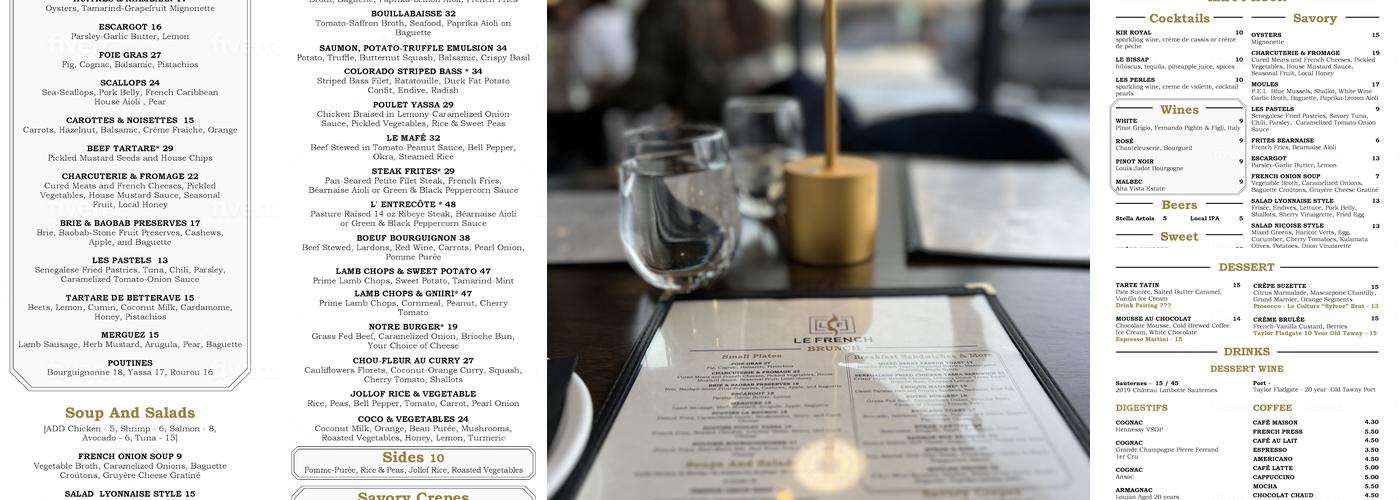 Le French - 9+CO Menu