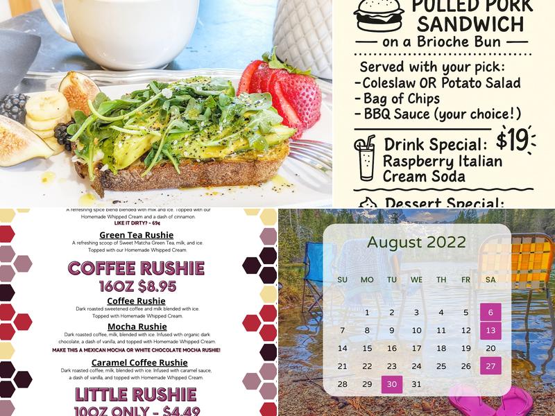Cold Rush Cafe Menu
