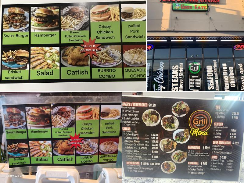 Wilson’s Grill Express Menu