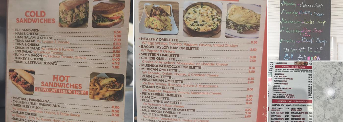 Division St Diner and Mexican Touch Menu