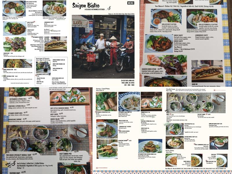 Saigon Bistro Menu