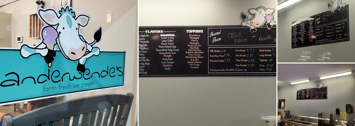 Vanderwendes at Fenwick Menu