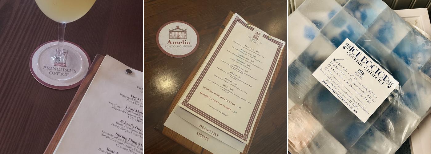 The Principal's Office Bar Menu