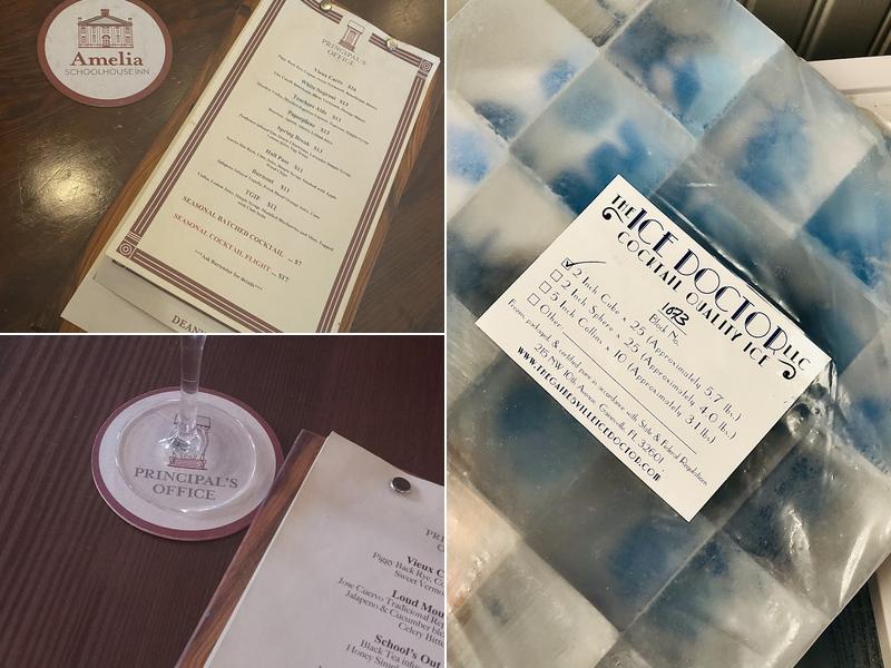 The Principal's Office Bar Menu