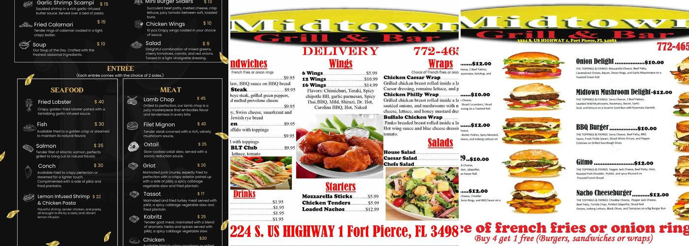 Lux Dining and Lounge llc Menu